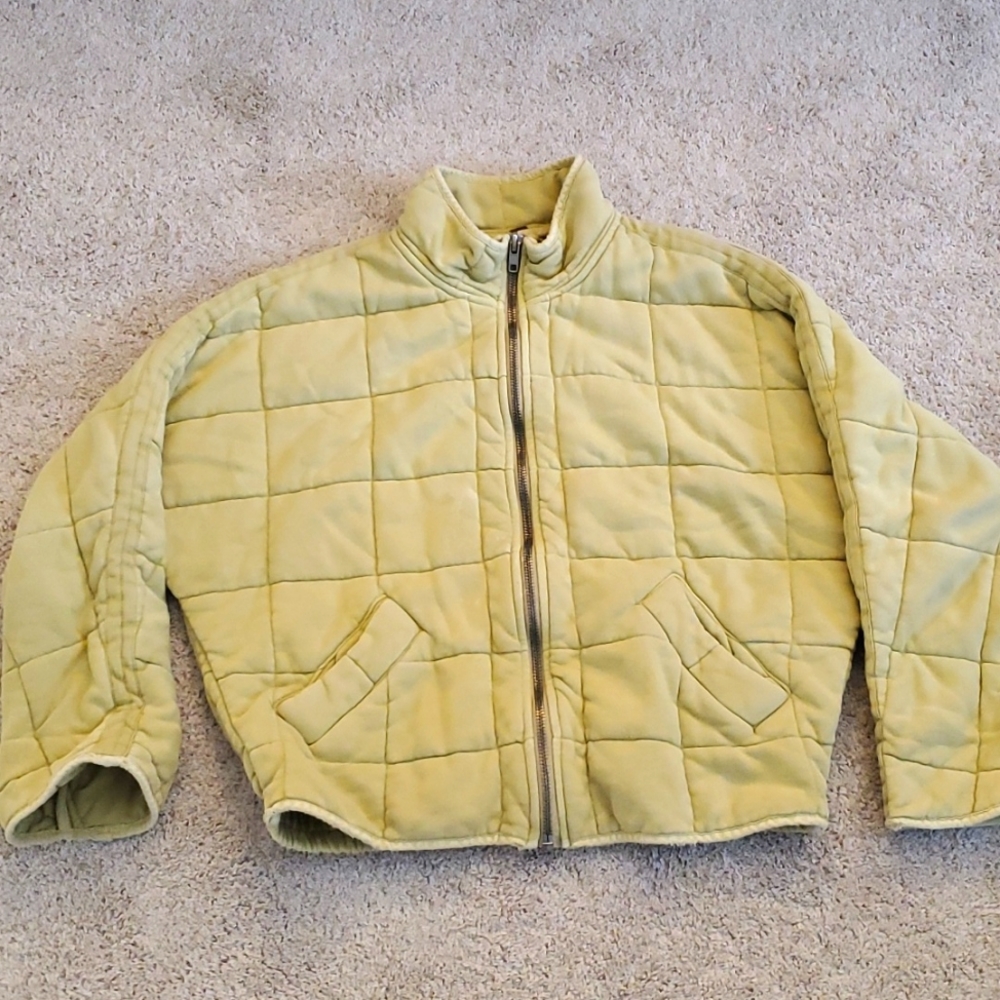 Free People Dolman Quilted Knit Jacket